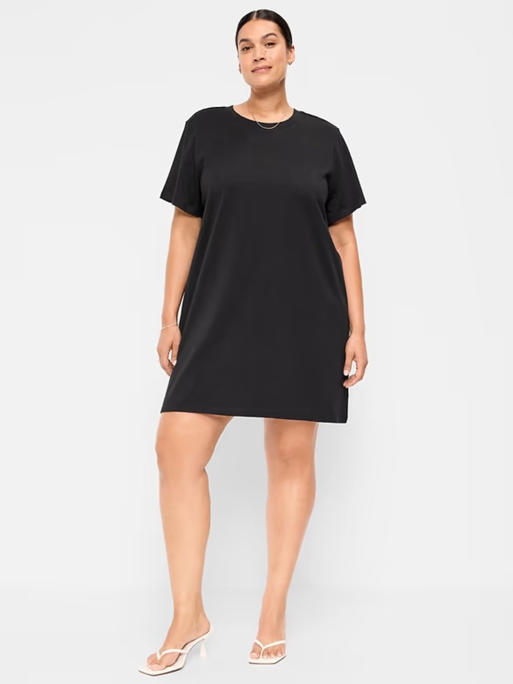 Old Navy Black Vintage Crew-Neck Mini T-Shirt Dress - Size XXL Tall